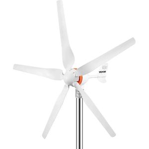 Windmolen Generator - Stroomgenerator - Windturbine - Windmolen - Windenergie - 5 Bladen - 500W - Wit