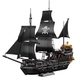 Ainy - Nanoblocks Piratenschip Black Pearl Pirate Star | Pirates of the Caribbean Wars Adventure | Classic Creator STEM piraten boot speelgoed expert technisch bouwpakket | 1424 bouwstenen (niet compatibel met Lego technic of Mould King)