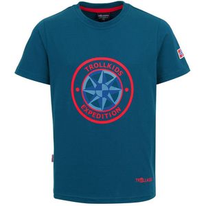 Trollkids - Windrose - T-shirt - Blauw - Korte Mouwen