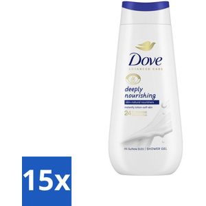 Dove Douchecrème - Deeply Nourishing - 225 ml - Bulkverpakking - 15 stuks