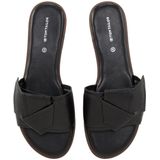 Merk - Muiltjes - Effen - Imitatieleer - Velcro Sluiting