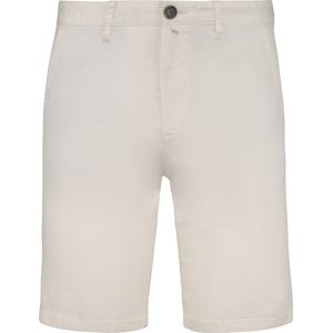 Biologische herenchino korte broek bermuda Ivory - 44 NL (38 FR)