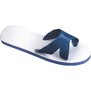 Beco Badslippers X-band Blauw/wit Maat 34/35
