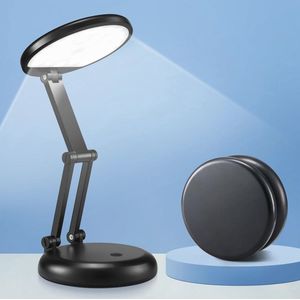 Opvouwbare Draadloze LED Bureaulamp met 3600 mAh Accu - Verstelbare Helderheid voor Thuis en Op Reis