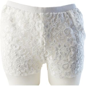 BamBella® - Korte broek - maat S M L - Kant doorzichtig nacht slaap broekje