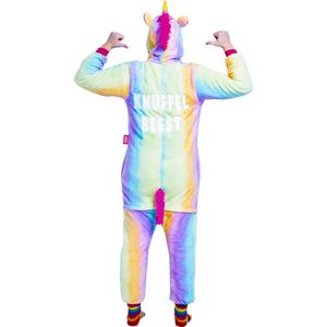 Unicorn onesie - dieren onesie - verkleedkleding - carnavalskleding - Carnaval kostuum - dames - heren – volwassenen – Knuffelbeest - maat L/XL