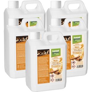KieselGreen 25 Liter Bio-Ethanol met Sinaasappel/Kaneel Aroma - Bioethanol 96.6%, Veilig voor Sfeerhaarden en Tafelhaarden, Milieuvriendelijk - Premium Kwaliteit Ethanol voor Binnen en Buiten