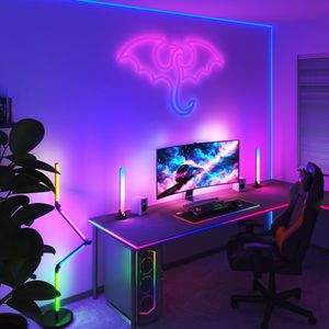 Calex Gaming Ultimate Experience Kit – Razer Chroma Compatibel – Complete RGBIC Synchronisatie – Smart Home Gaming Set voor PC – Inclusief LED Strips, Lightbars & XXL Muismat