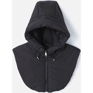 Damart - Plastron/gewatteerde capuchon met rits - Dames - Zwart - Taille Unique