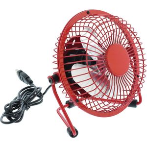 HQ FN04RE Huishoudelijke ventilator met bladen 2.5W Rood ventilator