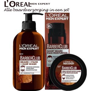 Baard verzorging van Men Expert set : gezicht/ baard creme 50ml- baard styling creme 75ml en baard shampoo 200ml
