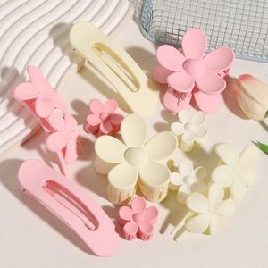 Spring/summer canard mouth blossom gripclip blossom gripclip achterkant van het hoofd disk clip half gesloten haarkaart, set 6