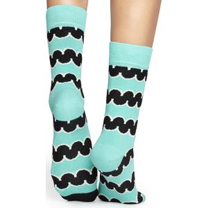 Happy Socks sokken Squiggly groen zwart Unisex - Maat 36-40