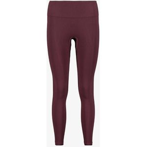 Osaga seamless dames yoga legging bordeauxrood - Maat XS/S