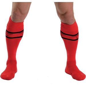 Mister b urban football socks with pocket red 38-41