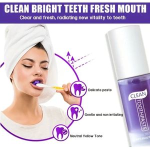 100% originele gegarandeerd tanden bleek mousse 30ML wittere tanden zonder schadelijke stoffen. Tandpasta mousse