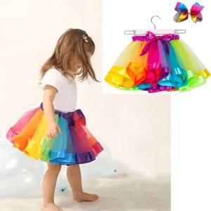 CHPN - Tutu - Kinderrokje - Tule Rok - gekleurde rok - 12/18 maanden - Kinderrokje - Ballerinarok - Met strikje