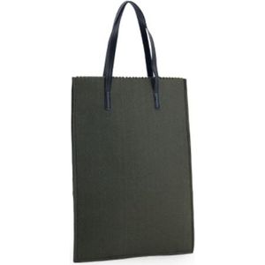 tas vilt Leger groen cadeautas 26 x 32 cm