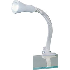 LED Klemlamp - Torna Fexy - E14 Fitting - Glans Wit - Kunststof