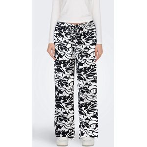 Dames Lange Culotte | Wijde Zomer Broeken | Wide-leg Trousers | Zwart | Maat 42