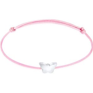 Elli Armband Kinder Schmetterling Nylon Bändchen 925 Silber