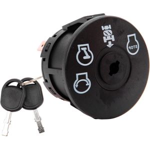 Tractor Ontstekingsschakelaar Ontstekingsstartschakelaar met Sleutels 4 Positie Compatibel met AYP Husqvarna Craftsman MPN Delta 532193350 193350 6900 49P1