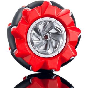 OTRONIC® Mecanum Wiel /Omnidirectioneel Wiel - 80MM-A Rood - set van 2 wielen