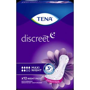 Tena Discreet Maxi Night - 12 pakken van 12 stuks