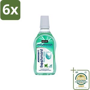 Sence - Fresh Freshmint - Mondwater - Fris & Muntig - 500 ml - Voordeelverpakking - 6 stuks - Tandplak - Tandenpoetsen