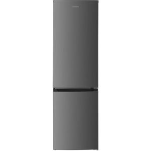 Heinner Vrijstaande Koel-vriescombinatie – 253 liter - Full No Frost - LED-verlichting - Deur Links/Rechts - RVS - 5 Jaar Garantie - Antraciet