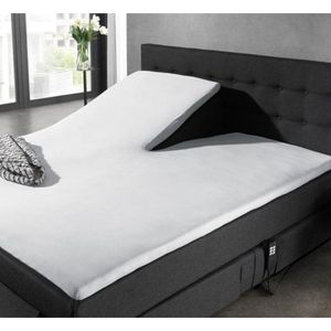 Split Topper Jersey Hoeslaken Wit 180 x 200/220