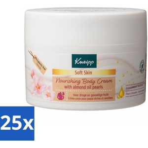 25 x Kneipp - Body crème - Soft Skin - Amandelbloesem - 200 ml - Huidverzorging - Bodycrème - Amandelolie - Shea Butter - Zachte Huid