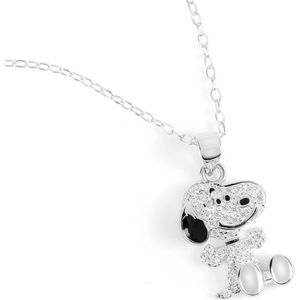 Peanuts Snoopy Halsketting zilverkleurig Zilver -