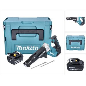 Makita DFR 551 M1J accu-magazijnschroevendraaier 18 V 25 - 55 mm borstelloos + 1x accu 4.0 Ah + Makpac - zonder lader