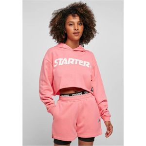 Starter Black Label - Logo pinkgrapefruit Crop Hoodie - XL - Roze
