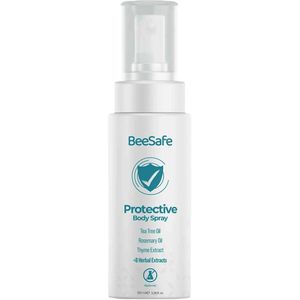 BeeSafe Anti-Insectenspray, Anti Teek Spray, Natuurlijke Manier Met Insectenbescherming Zonder DEET, Mix van 12 Natuurlijke Plantenextracten, Zoals Tea Tree, Rozemarijn, Tijm en Kamille - 100 ml