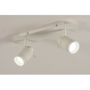 Lumidora Opbouwspot 72835 - DAISY - 2 Lichts - GU10 - Wit - Metaal - Badkamerlamp - IP44