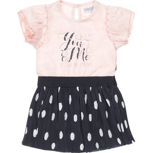 Dirkje - Jurk - Navy/Pink - Maat 56