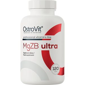 OstroVit MGZB ULTRA 120 Tabletten - Vitaminen en Mineralen - Magnesium - Zink - Vitamine B6 - Supplementen - Laboratorium getest kwaliteit!