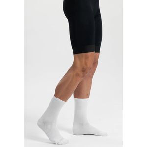 BBB Cycling Hoge Fietssokken Wit - 3 Paar - Lengte: 18cm - Duurzame Wielrensokken Zomer - Maat 39/43 - Fietssokken Heren en Dames - Ecofeet BSO-22