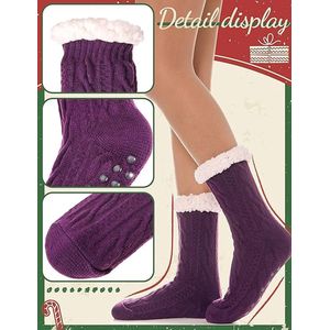 Damessokken, pantoffels, damessokken, winter, fleece, antislip, warm