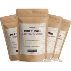 Cupplement Mariadistel Extract 500 mg Combideal 4x 60 capsules - Leverreiniging