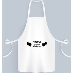 Akyol - moeder van de leukste kinderen Keukenschort - Mama - de leukste mama - moeder cadeautjes - moederdag - verjaardag - geschenk - kado - 82 bij 71 cm