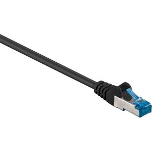S/FTP CAT6a 10 Gigabit netwerkkabel / zwart - LSZH - 2 meter
