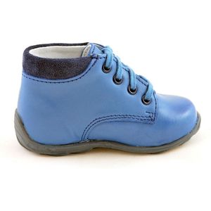 Babyschoenen - leren schoenen - blauw - jongen - eerste stapjes - flexibel - maat 23