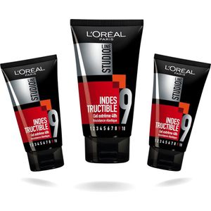 L'Oréal Paris Studio Line Indestructible Extreme Haar Gel (Nr.9) Voordeelbundel - 3 x 150 ml