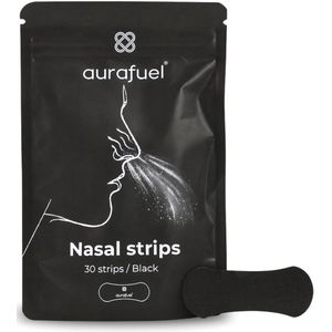 Neusstrips - Sport - Snurken - Nasal strips - Neusspreider - Voor ademen - Slaap - 30x - Zwart