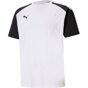 Puma Teampacer Shirt Korte Mouw Heren - Wit / Zwart | Maat: XL