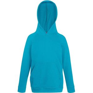Fruit Of The Loom Kinderen Unisex Lichtgewicht Sweatshirt Met Capuchon / Hoodie (Azure Blauw)