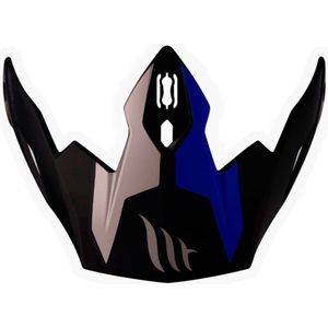 Mt Helmets Visera Streetfighter Twin Vizier Blauw,Zwart,Grijs